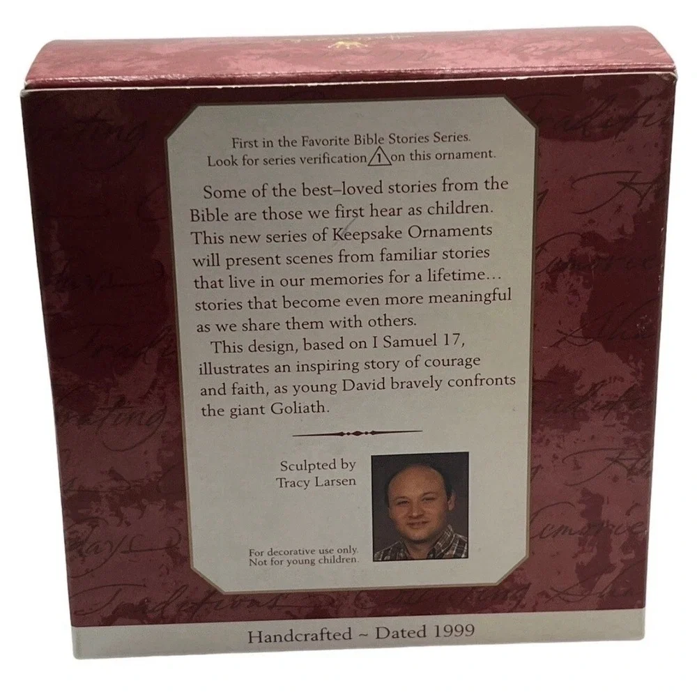 Hallmark Keepsake Christmas Ornament 1999‎ Bible Stories David & Goliath QX6447